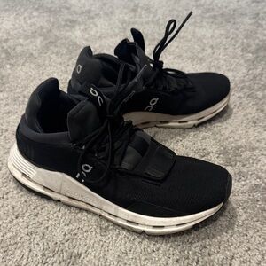 On Running Black and White Sneakers